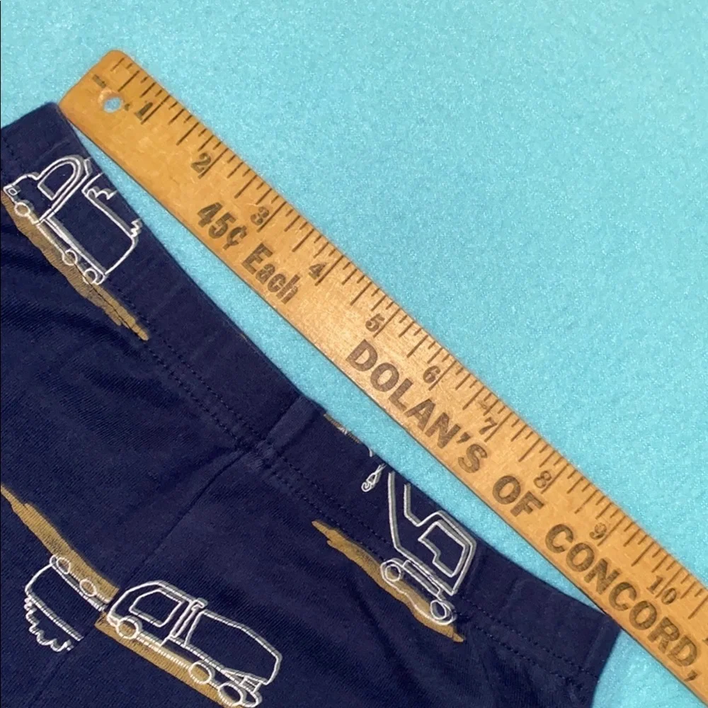 CARTERS jogger style pajama pants black gold white tractor trucks cozy NEW SZ 7